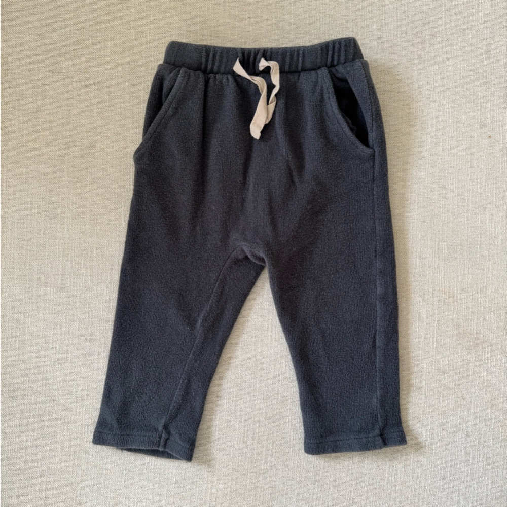 Zara Navy Fleece Pants